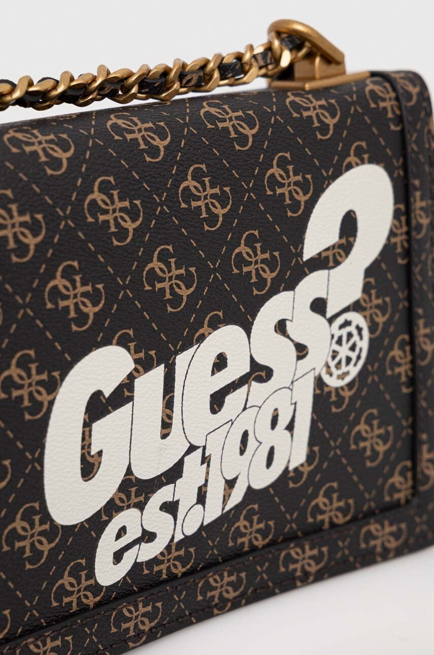 Guess Чанта в кафяво - Pepit.bg