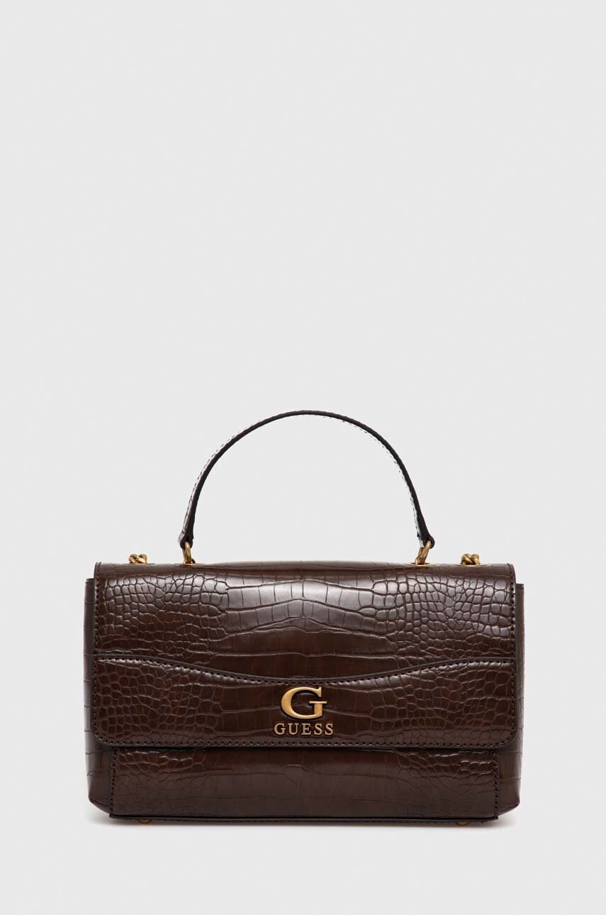 Guess Чанта в кафяво - Pepit.bg