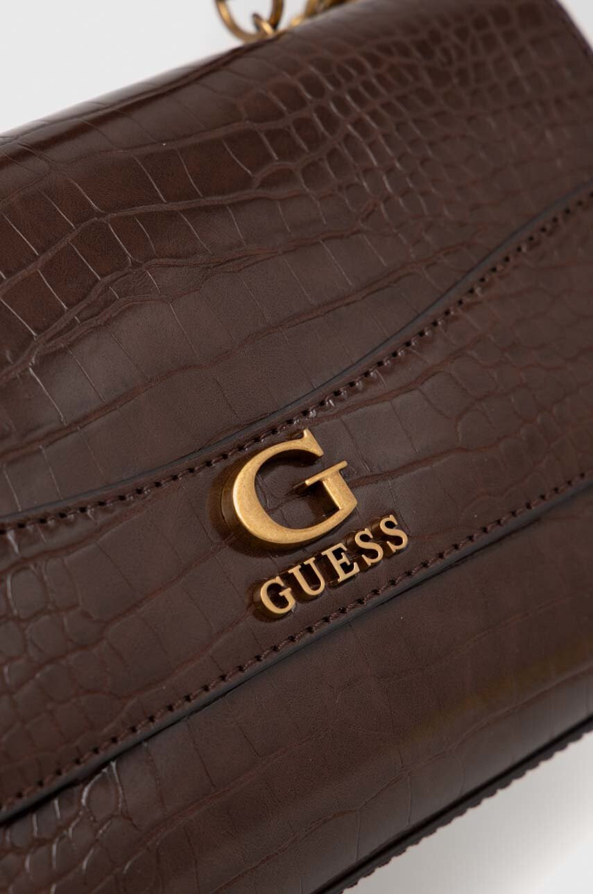 Guess Чанта в кафяво - Pepit.bg