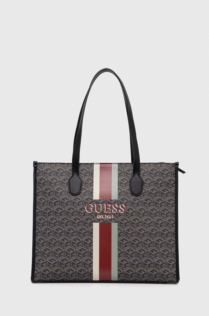 Guess Чанта в сиво - Pepit.bg