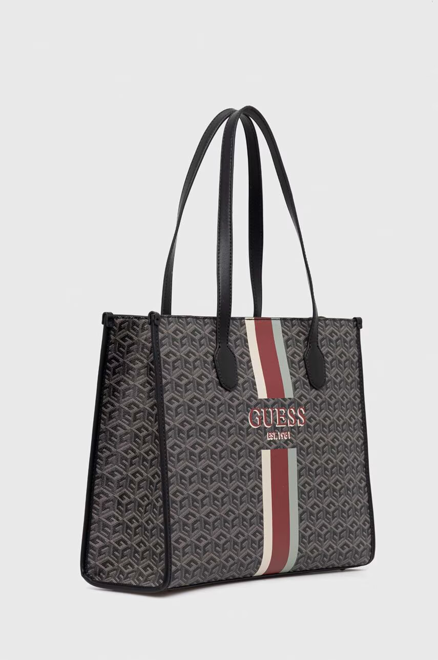 Guess Чанта в сиво - Pepit.bg