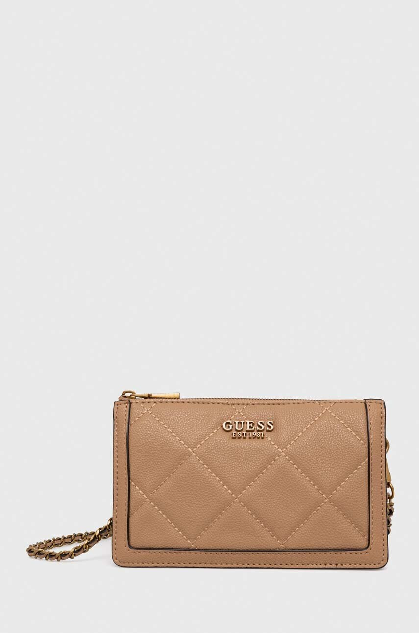Guess Чанта в бежово - Pepit.bg