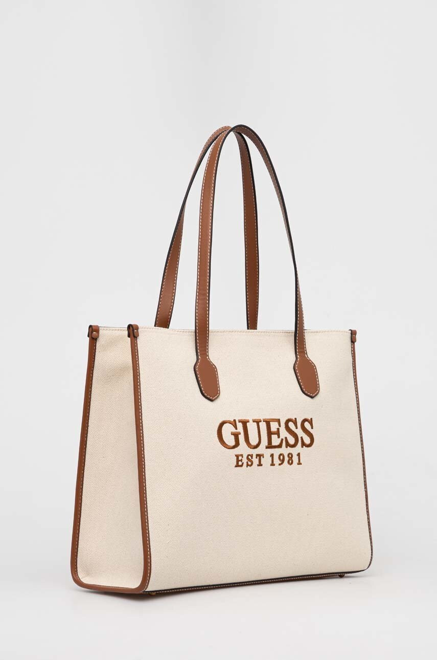 Guess Чанта в кафяво - Pepit.bg