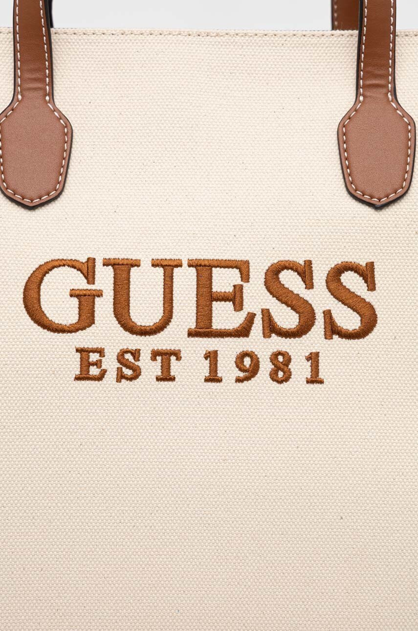 Guess Чанта в кафяво - Pepit.bg