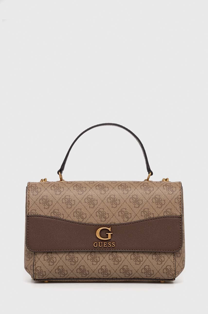 Guess Чанта в кафяво - Pepit.bg