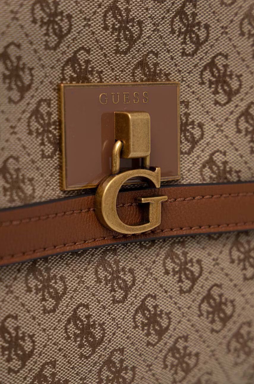 Guess Чанта в кафяво - Pepit.bg
