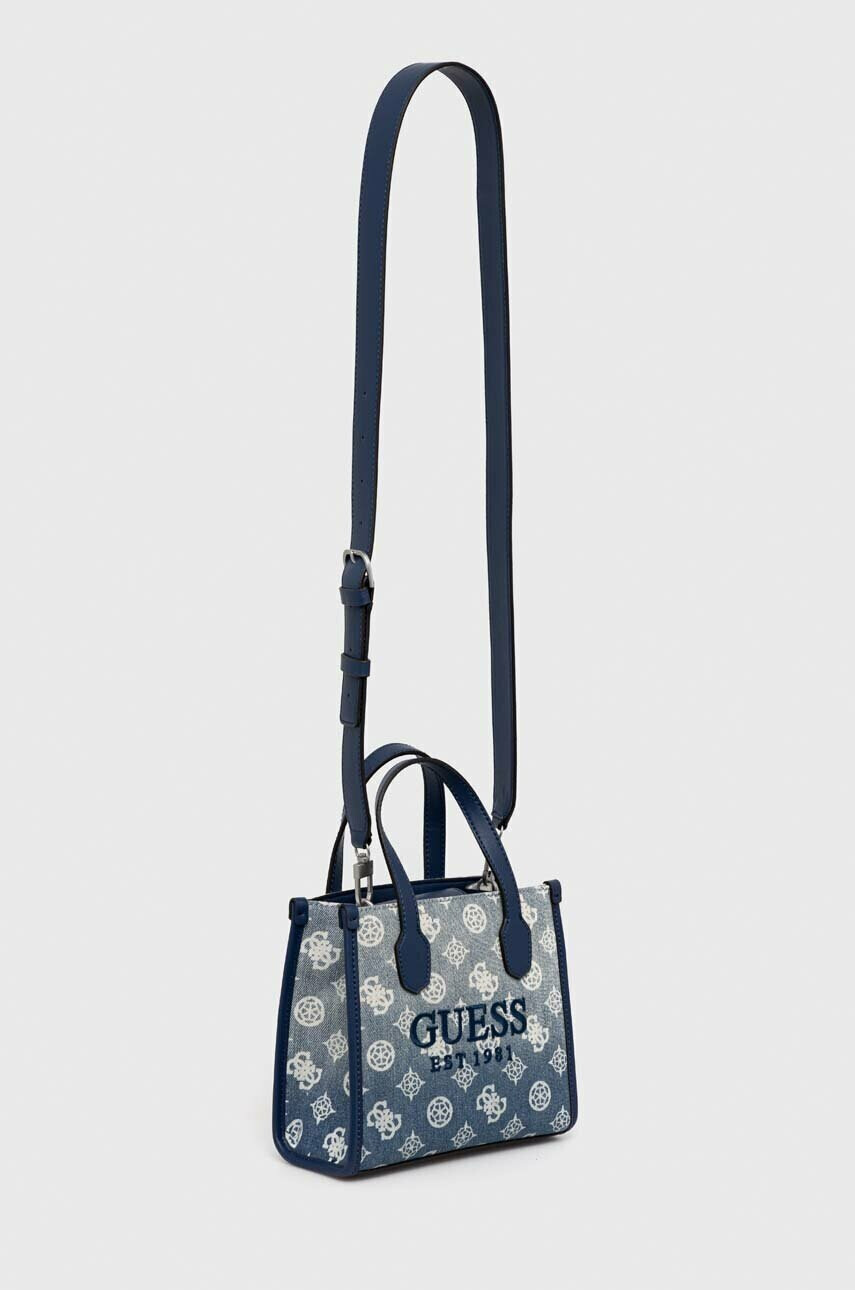 Guess Чанта в синьо - Pepit.bg