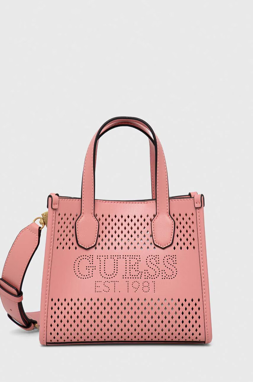 Guess Чанта в розово - Pepit.bg