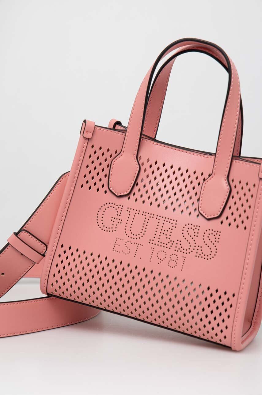Guess Чанта в розово - Pepit.bg