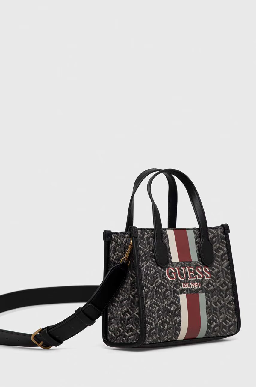 Guess Чанта в сиво - Pepit.bg