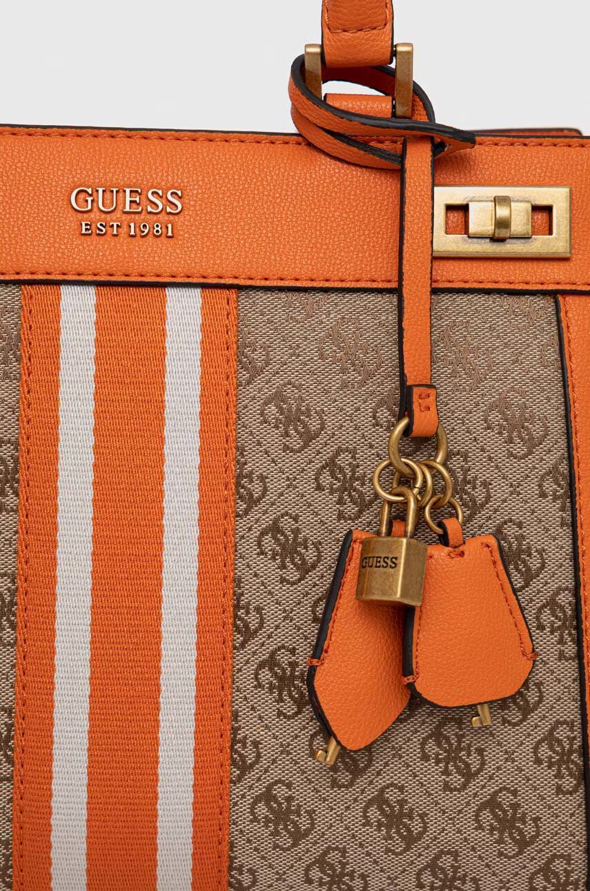 Guess Чанта в оранжево - Pepit.bg