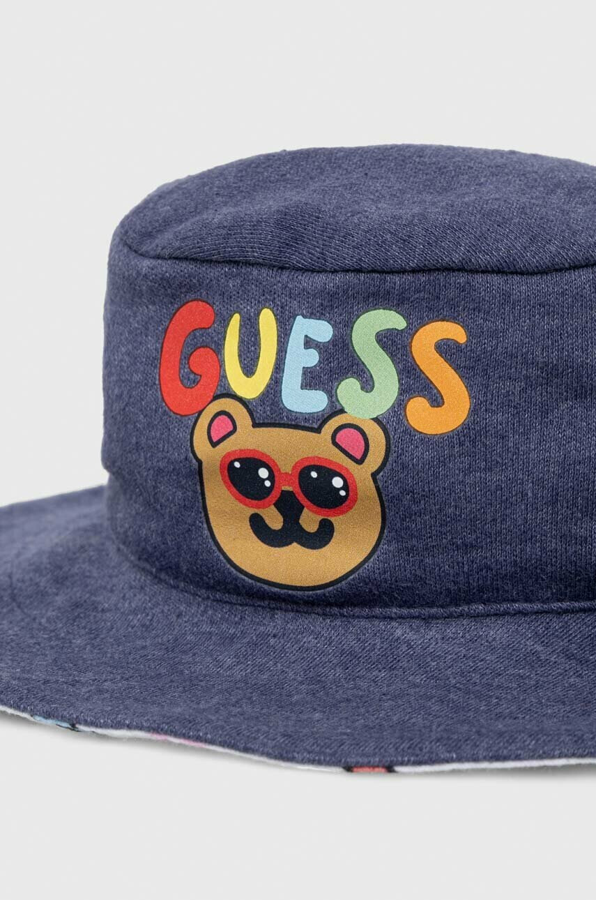 Guess Детска капела с две лица в синьо - Pepit.bg