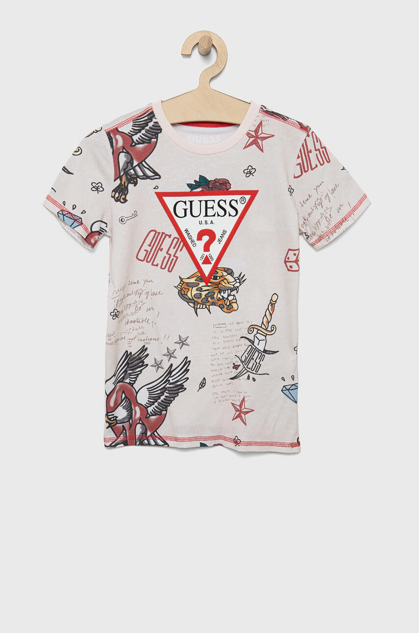 Guess Детска памучна тениска - Pepit.bg
