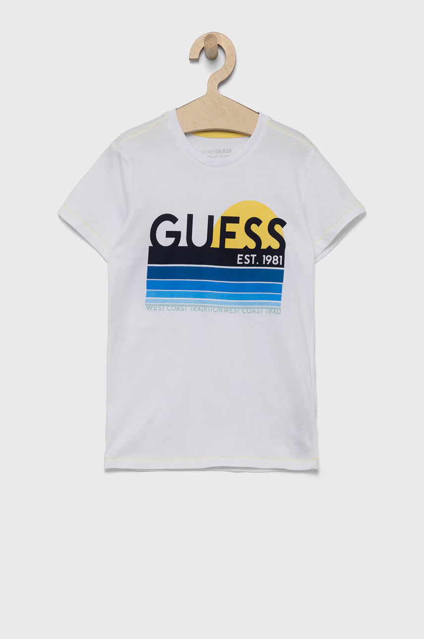 Guess Детска памучна тениска - Pepit.bg
