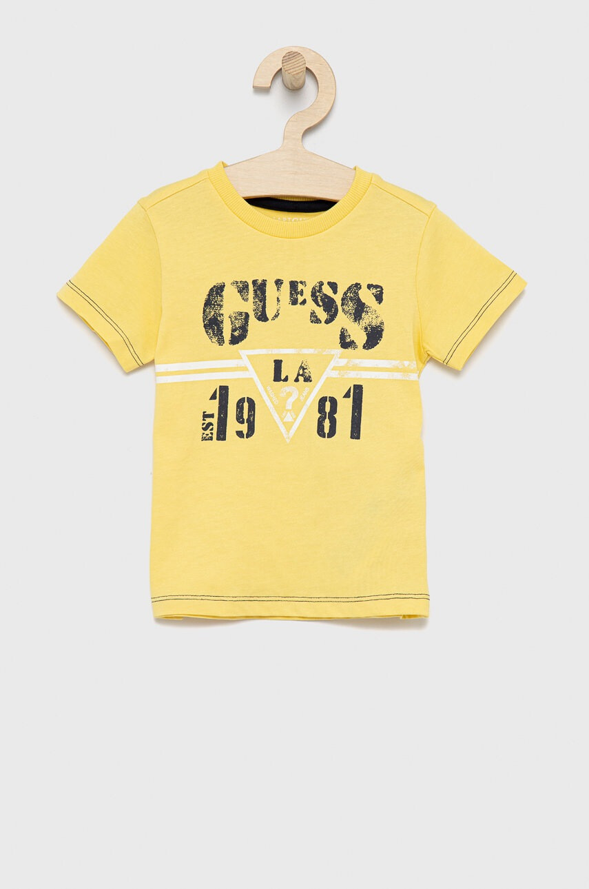 Guess Детска памучна тениска - Pepit.bg