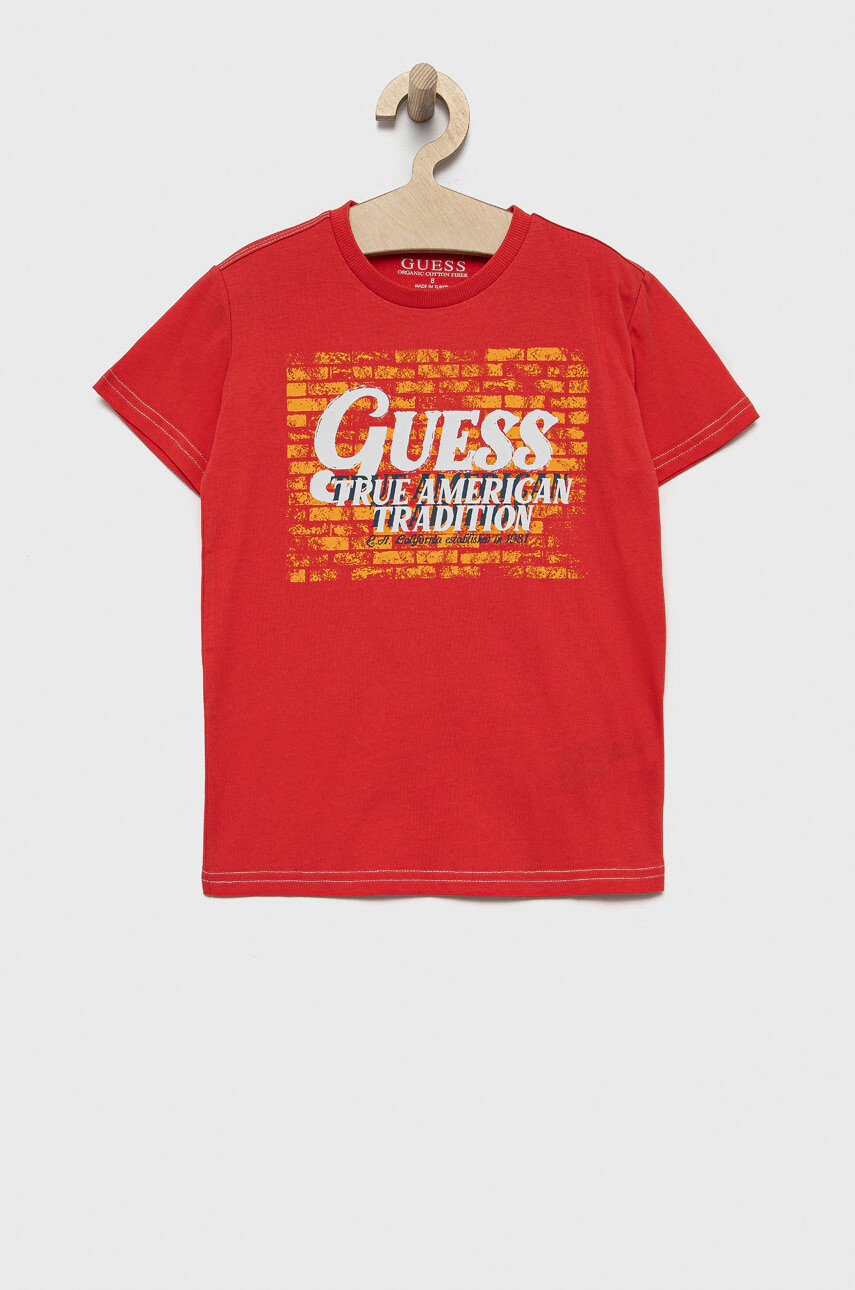Guess Детска памучна тениска - Pepit.bg