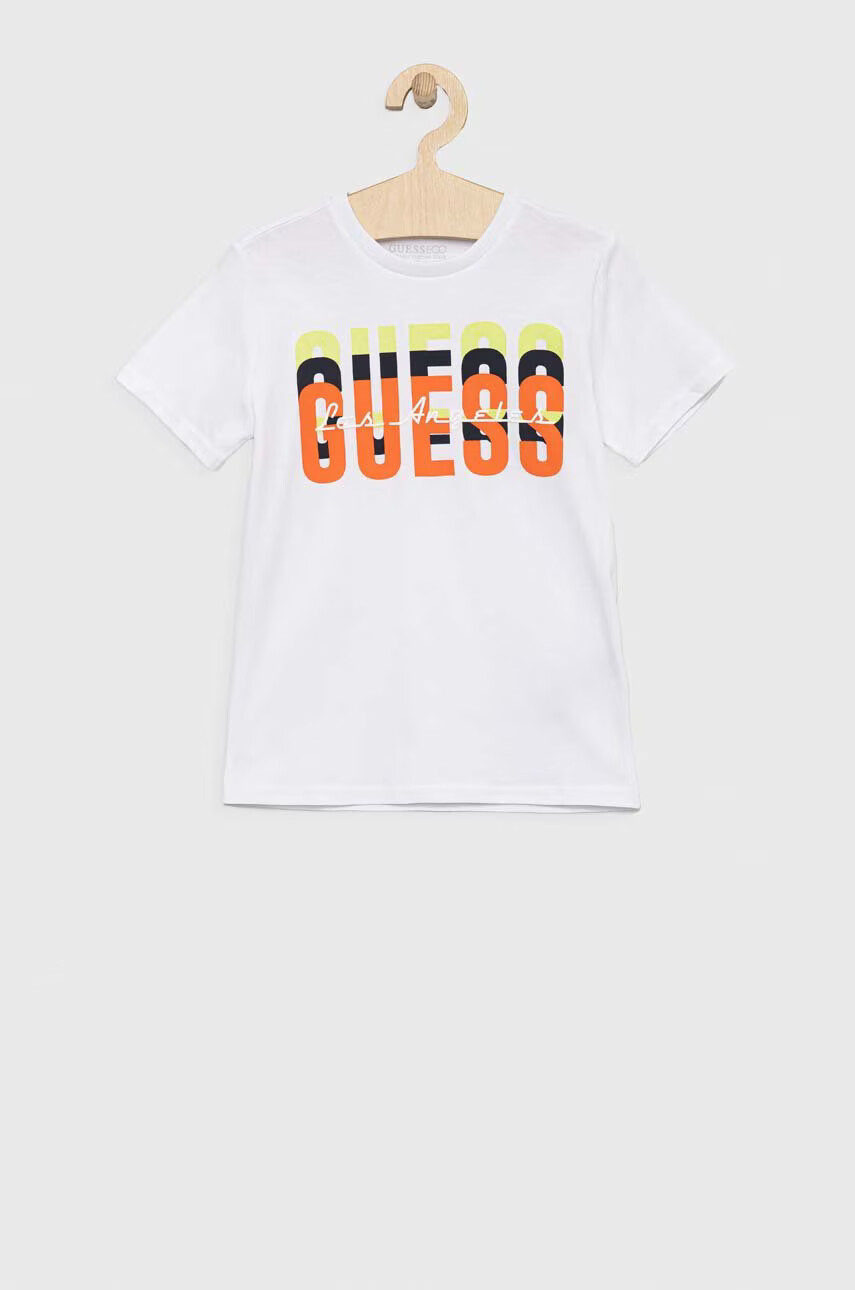 Guess Детска памучна тениска - Pepit.bg