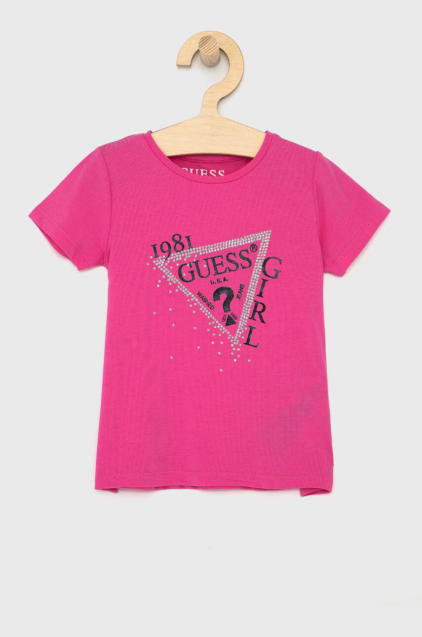 Guess Детска памучна тениска - Pepit.bg