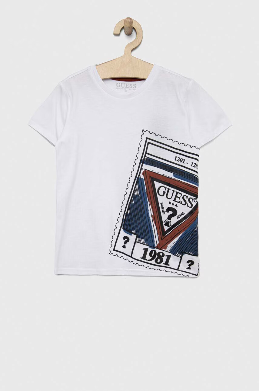 Guess Детска памучна тениска - Pepit.bg