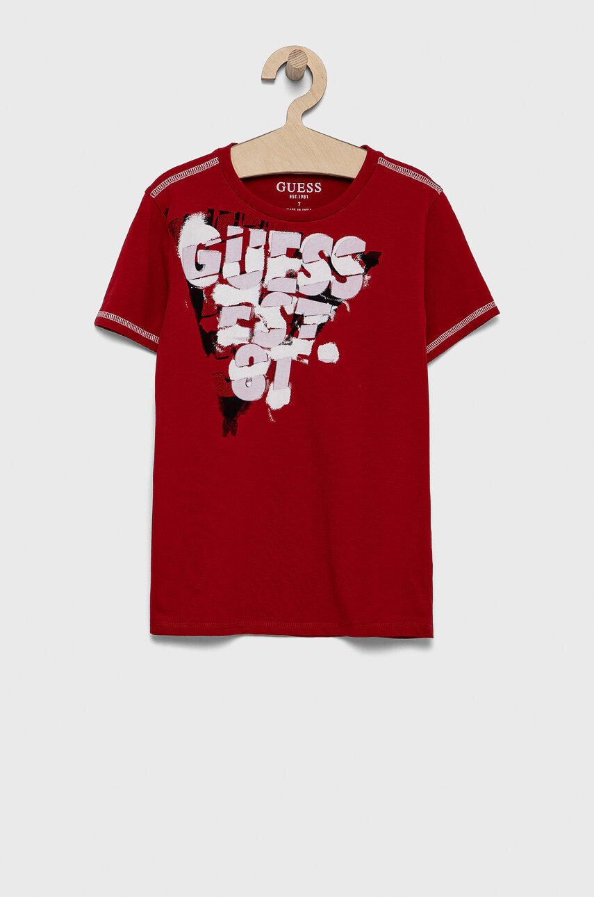 Guess Детска памучна тениска - Pepit.bg