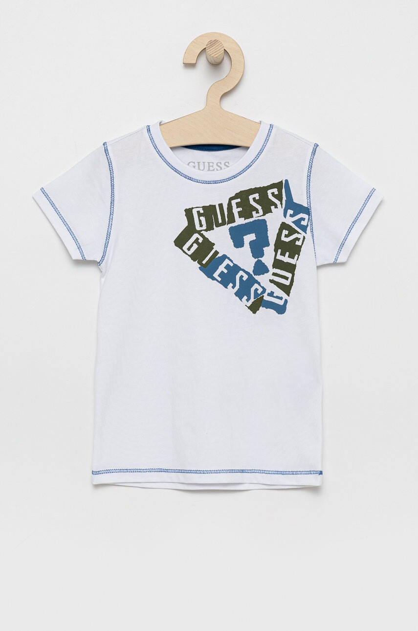 Guess Детска памучна тениска - Pepit.bg