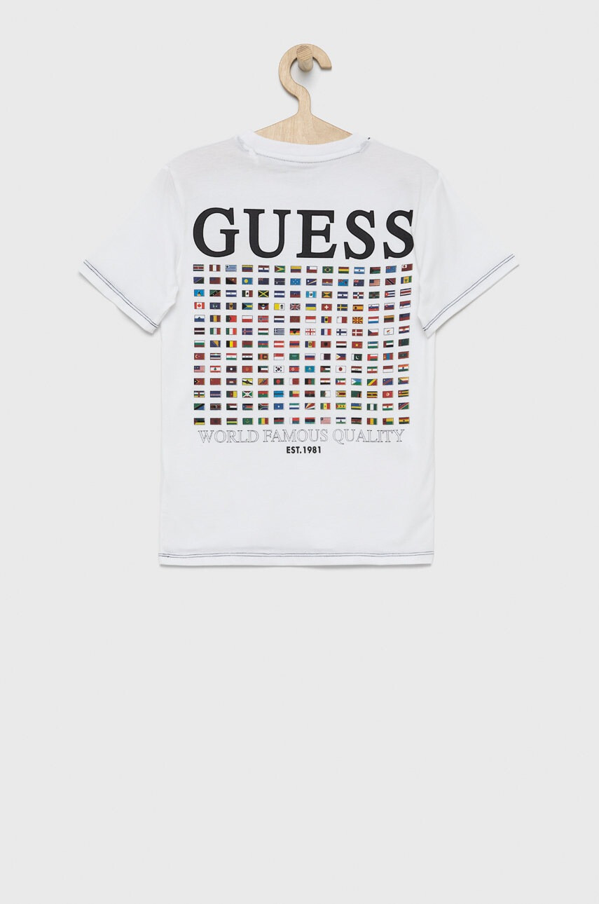 Guess Детска памучна тениска - Pepit.bg