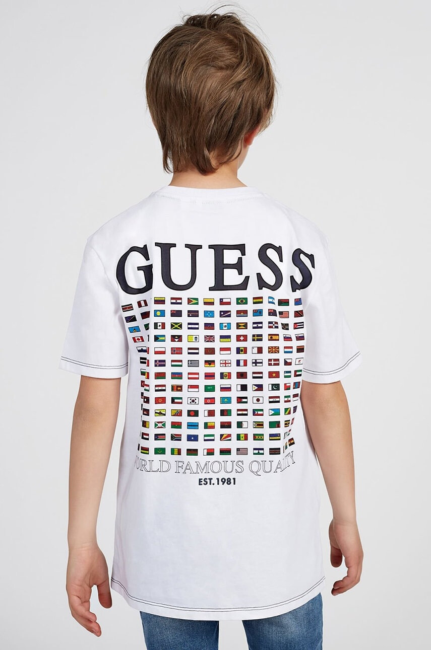 Guess Детска памучна тениска - Pepit.bg