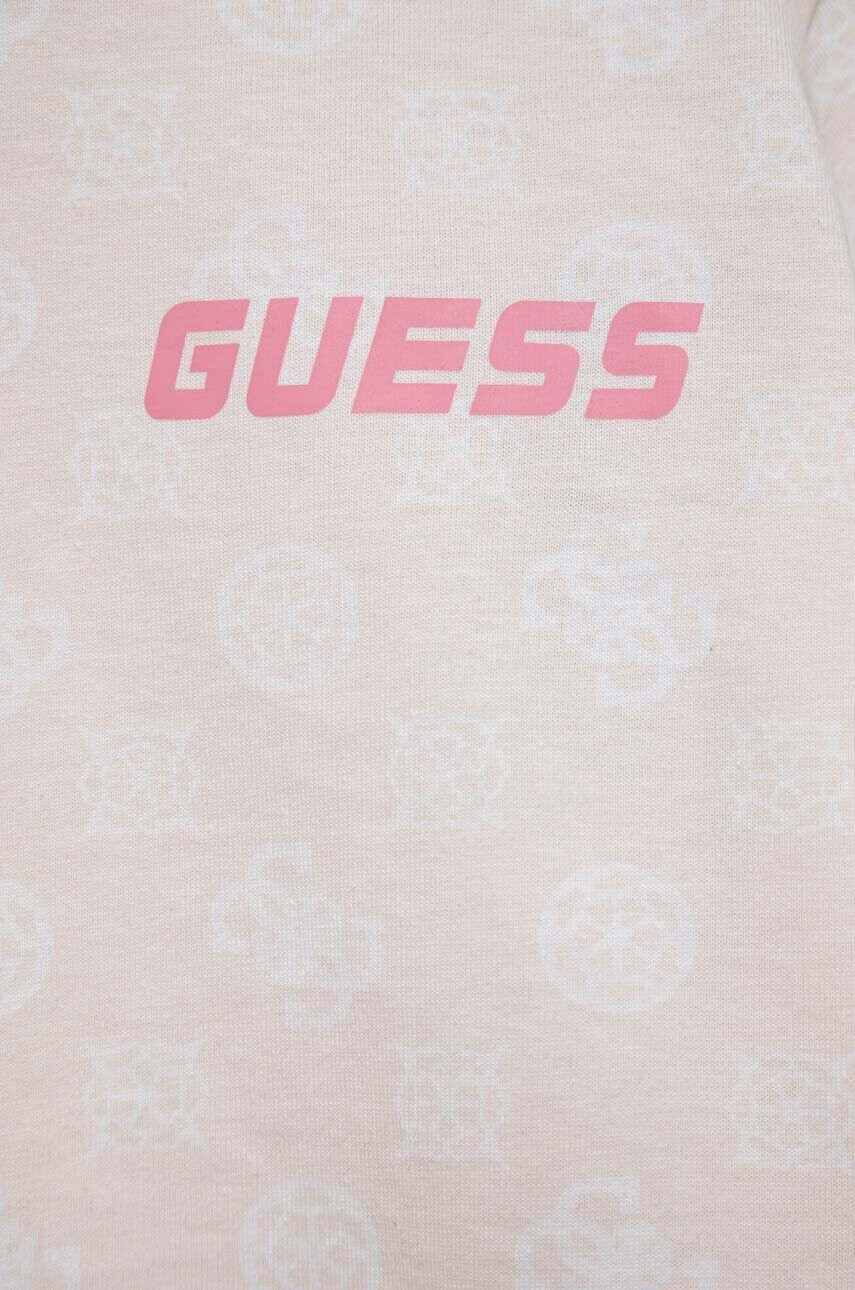 Guess Детска памучна тениска в бежово - Pepit.bg