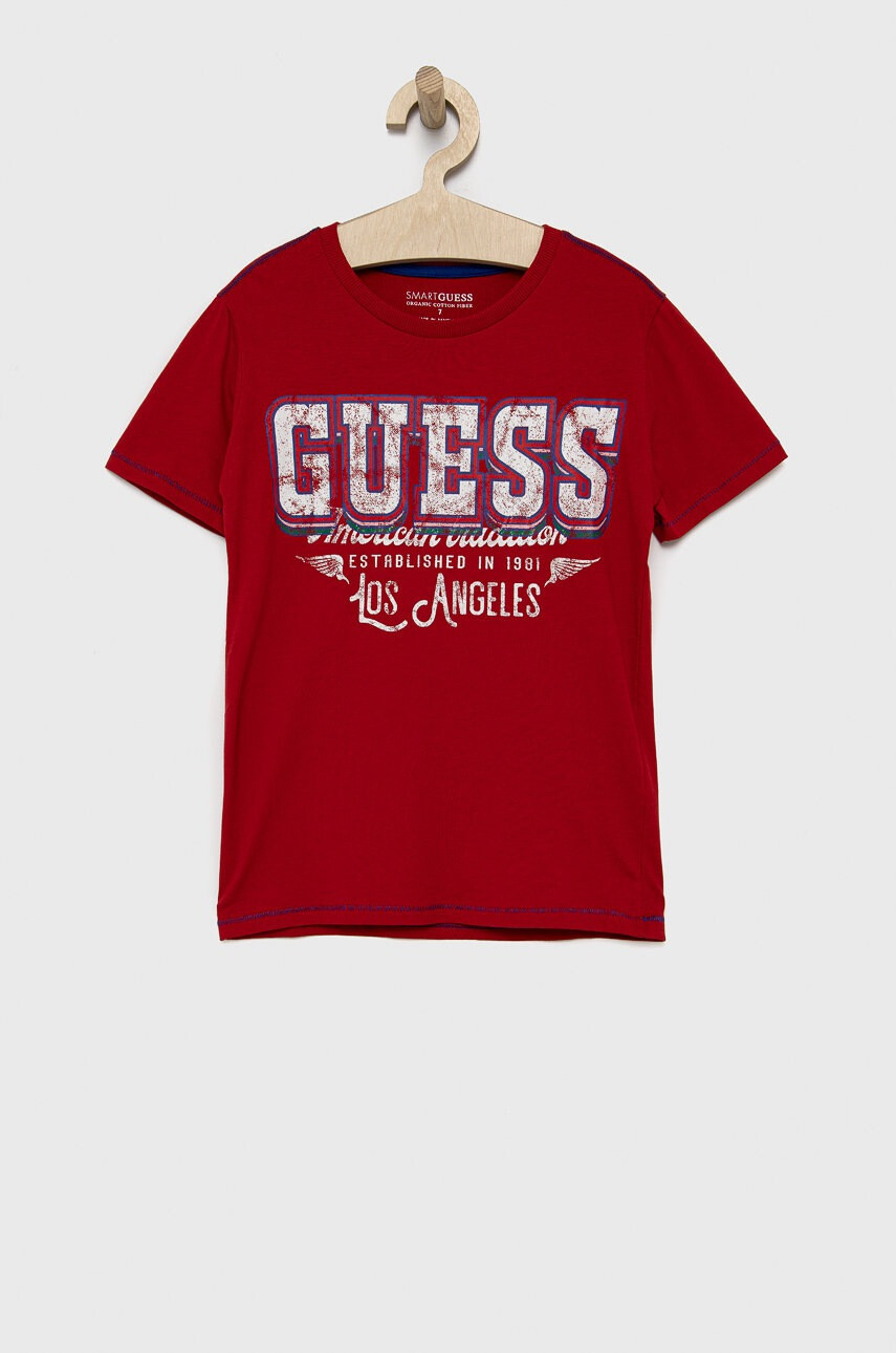 Guess Детска памучна тениска - Pepit.bg