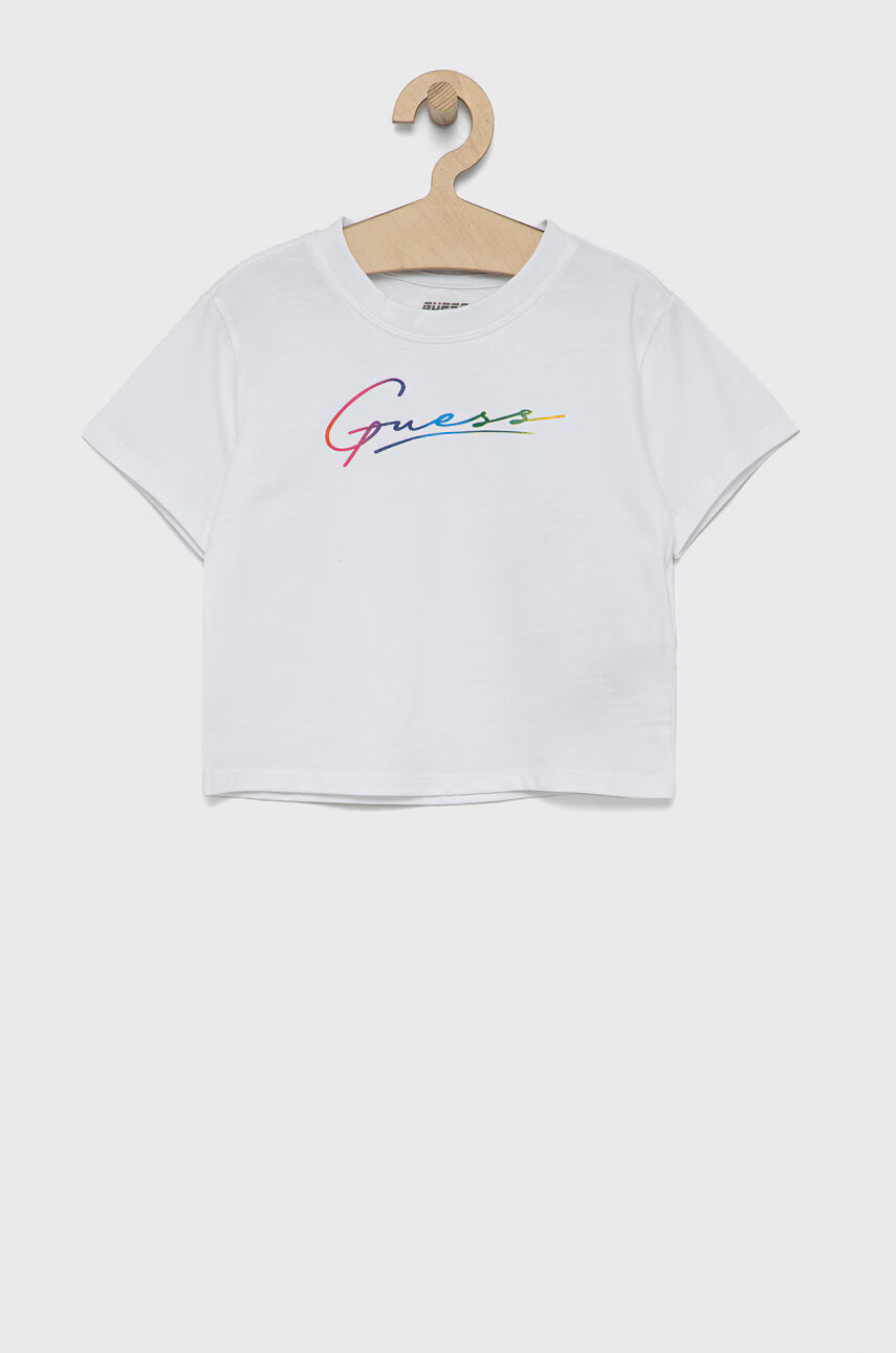 Guess Детска памучна тениска - Pepit.bg