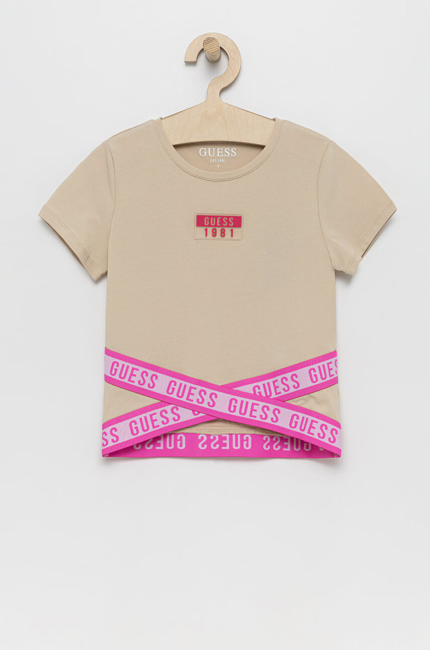 Guess Детска тениска в сиво меланж на - Pepit.bg