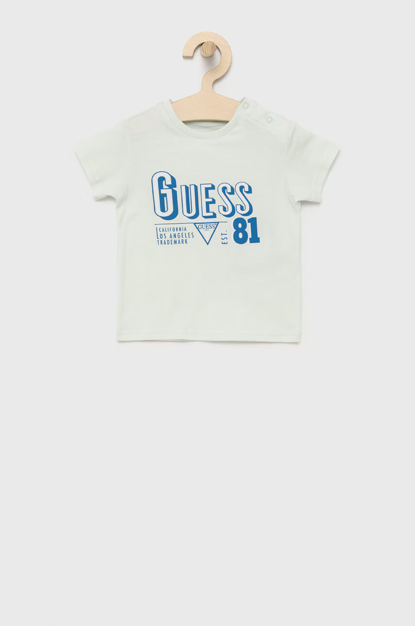 Guess Детска тениска в бяло с апликация - Pepit.bg
