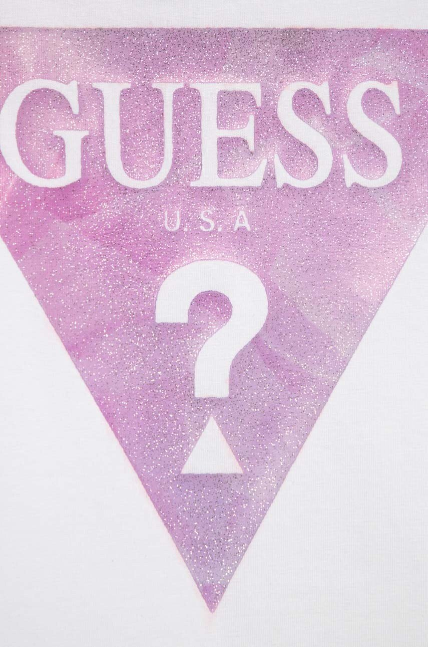 Guess Детска тениска в бяло - Pepit.bg