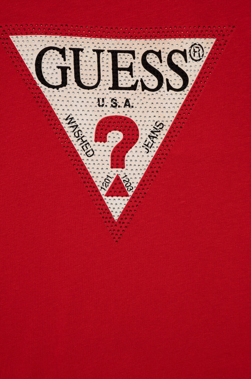 Guess Детска тениска в червено - Pepit.bg