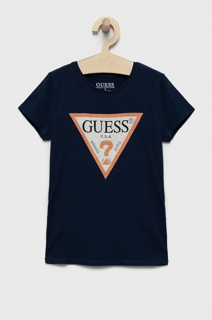 Guess Детска тениска в тъмносиньо - Pepit.bg