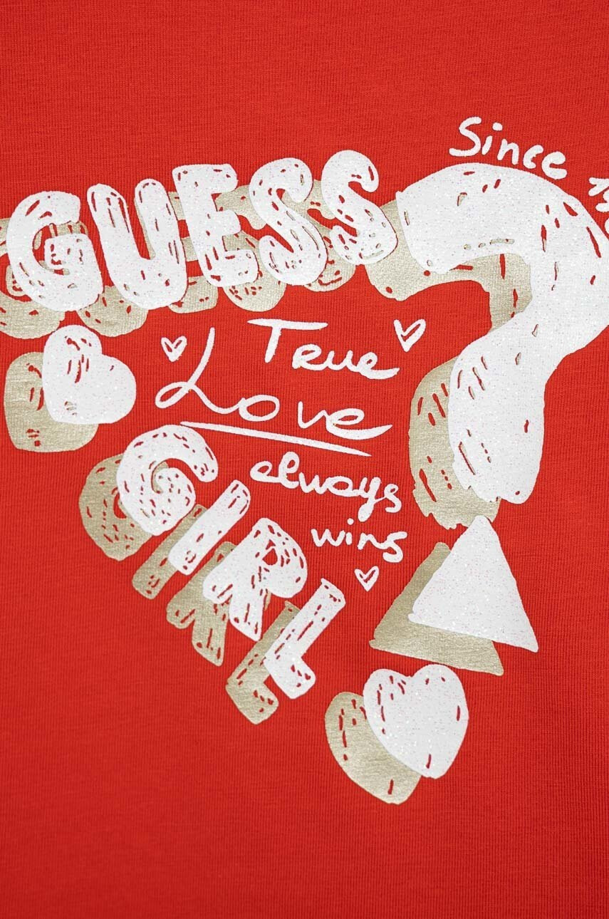 Guess Детска тениска в червено - Pepit.bg