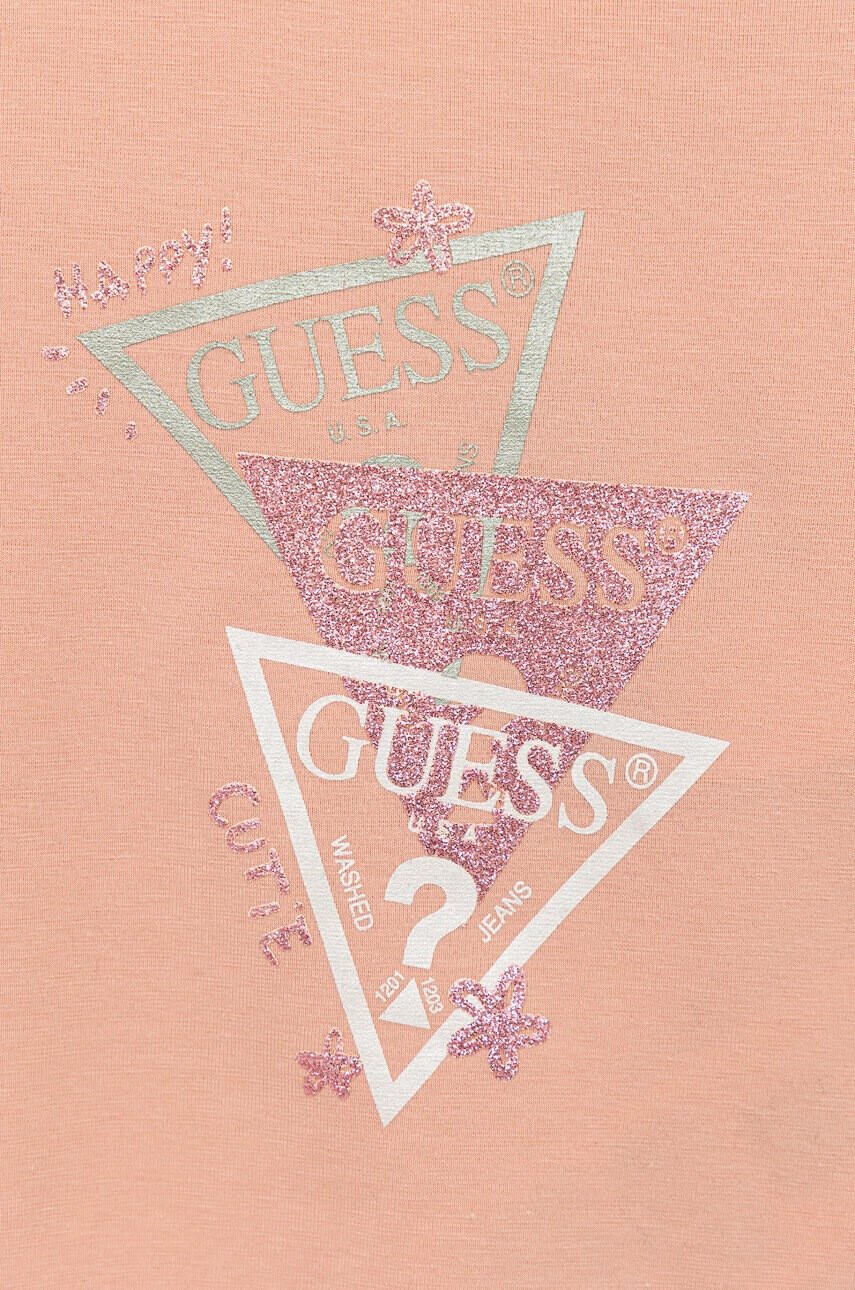 Guess Детска тениска в розово - Pepit.bg