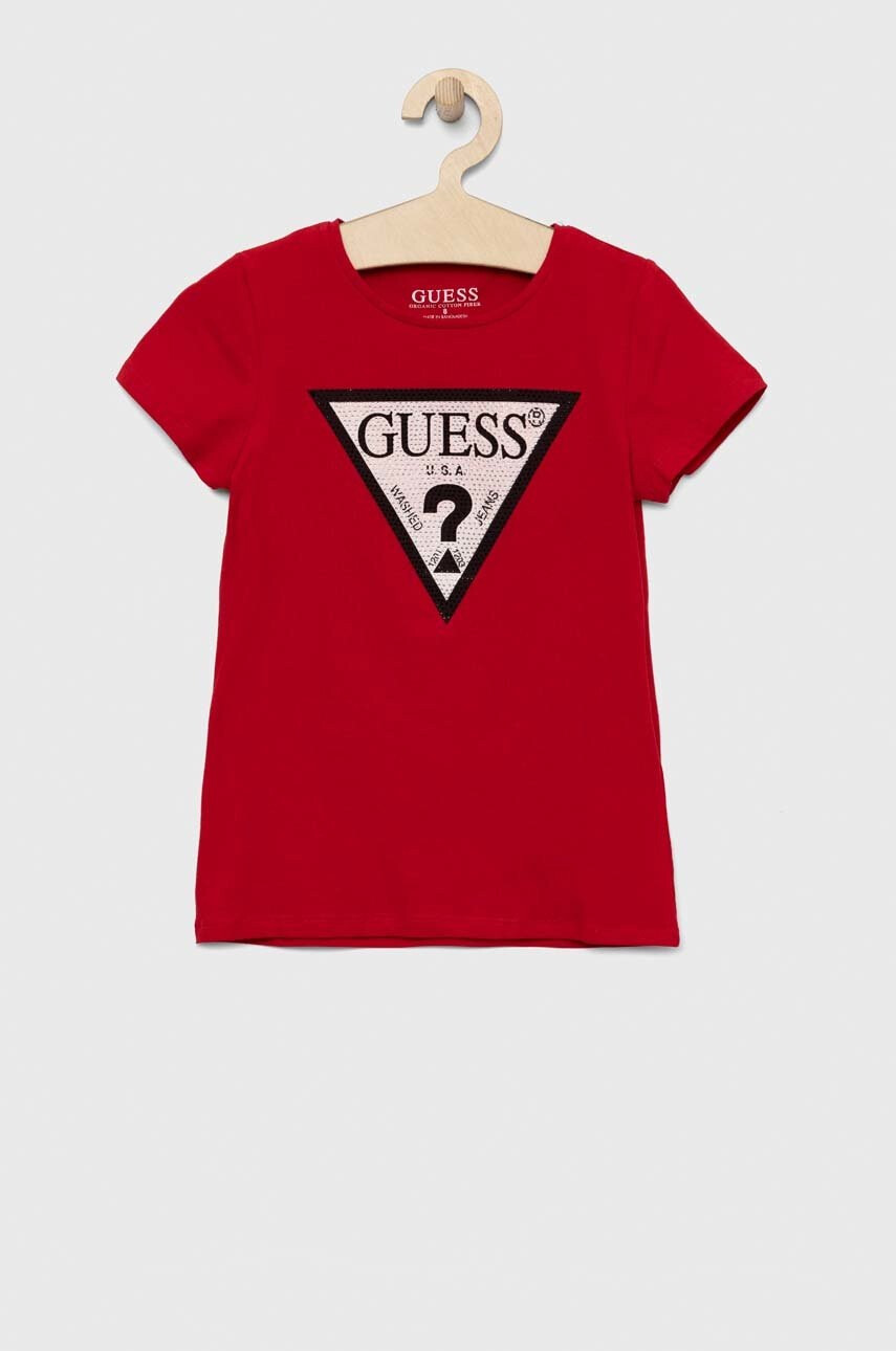 Guess Детска тениска в червено - Pepit.bg