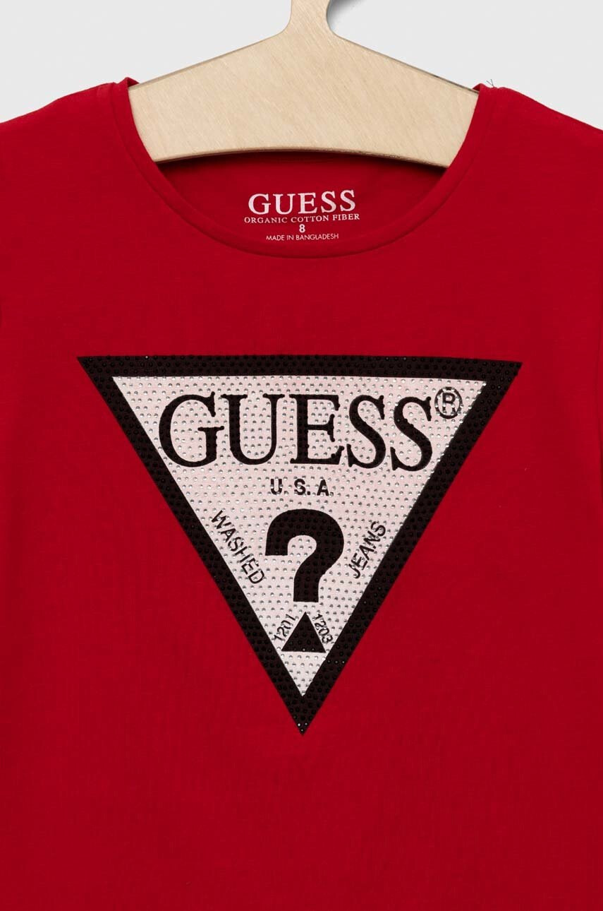 Guess Детска тениска в червено - Pepit.bg