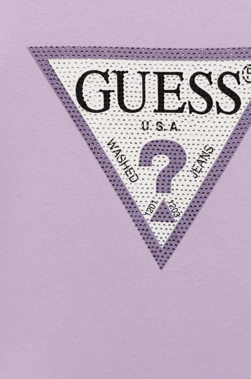 Guess Детска тениска в лилаво - Pepit.bg