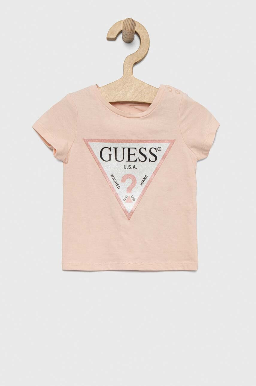 Guess Детска тениска в розово - Pepit.bg