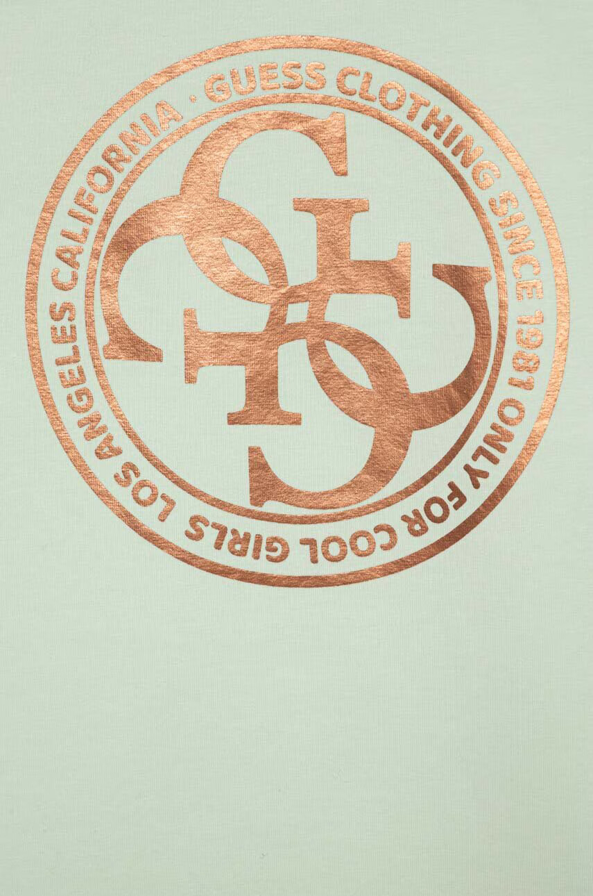 Guess Детска тениска в тюркоазено - Pepit.bg