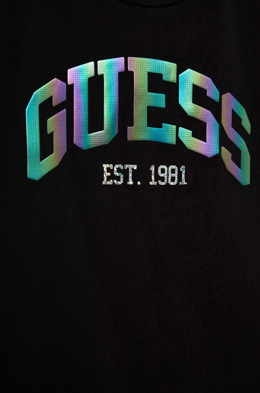 Guess Детска тениска в черно - Pepit.bg