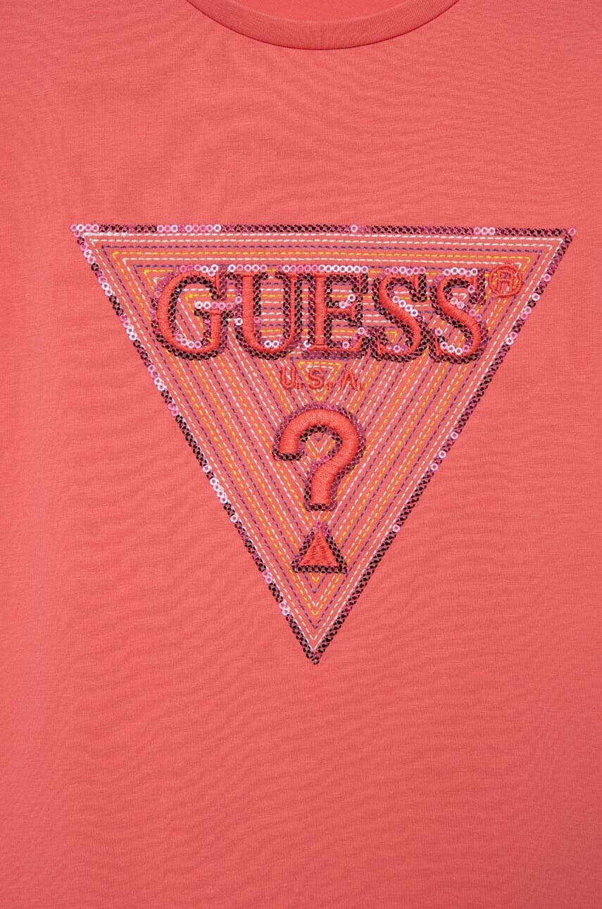 Guess Детска тениска в розово - Pepit.bg