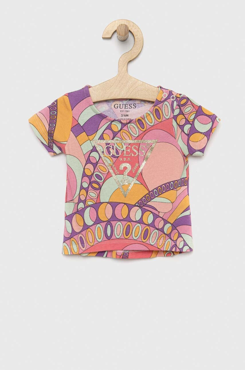 Guess Детска тениска в оранжево - Pepit.bg