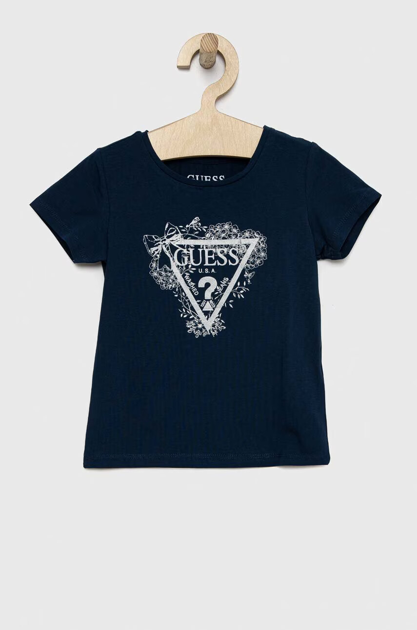 Guess Детска тениска в тъмносиньо - Pepit.bg