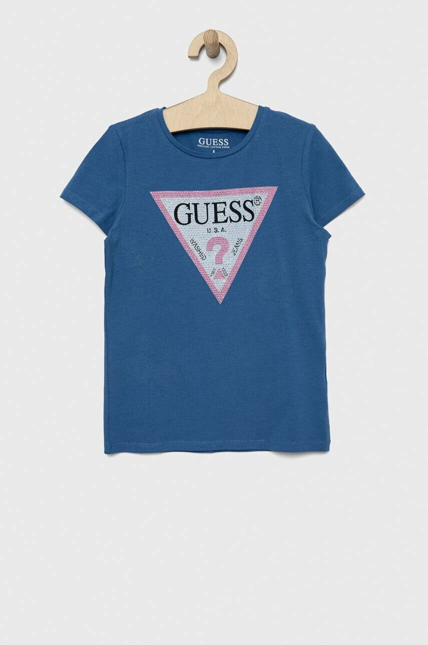 Guess Детска тениска в синьо - Pepit.bg