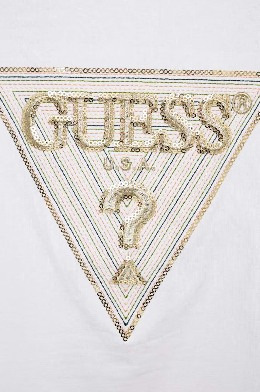 Guess Детска тениска в бяло - Pepit.bg