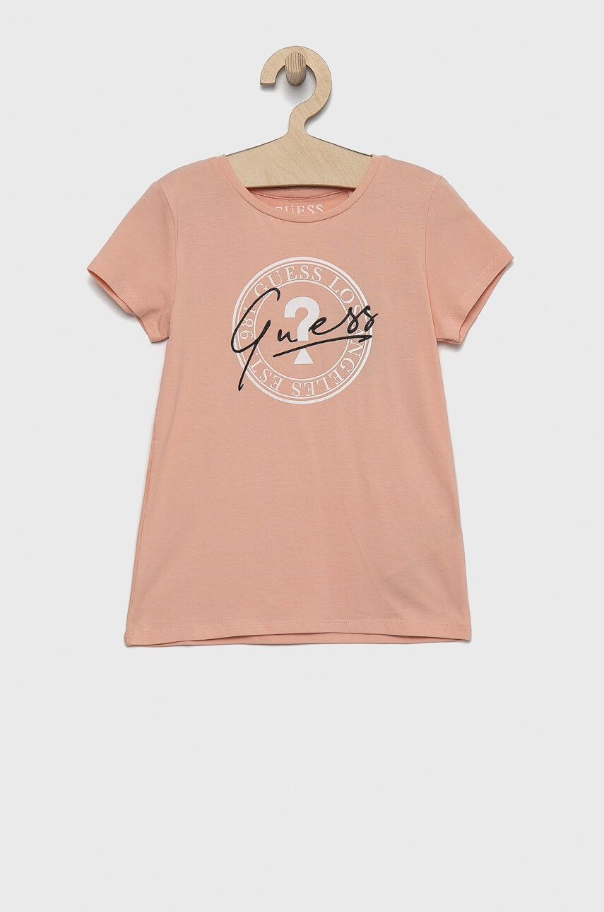 Guess Детска тениска в розово - Pepit.bg