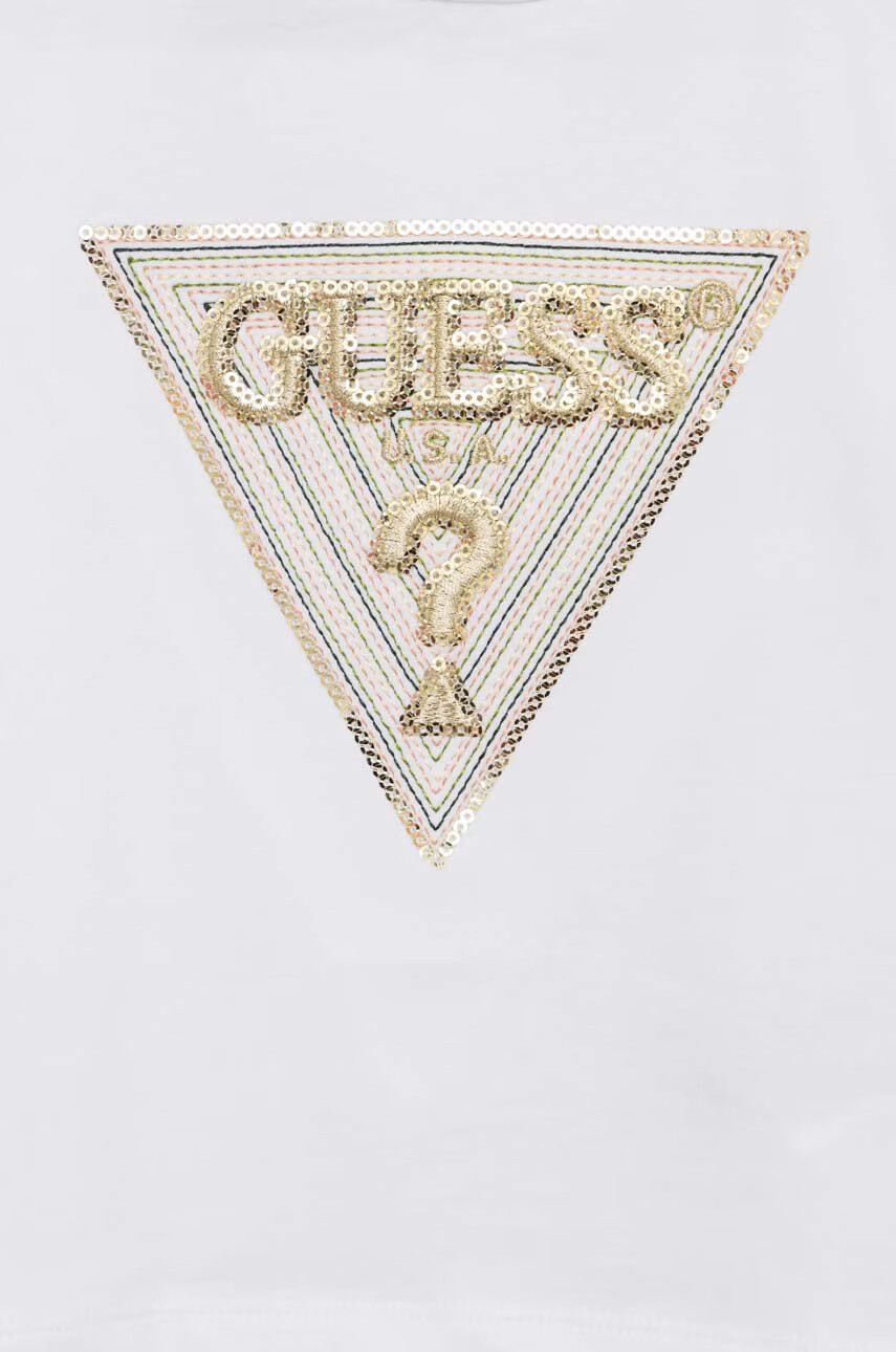 Guess Детска тениска в бяло - Pepit.bg